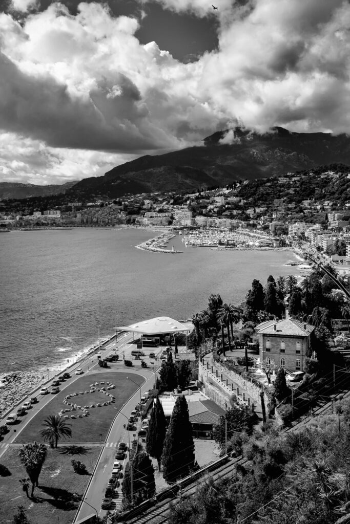 Ventimiglia, the lower border crossing and Menton. April 2018.