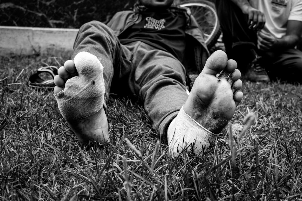 In Ventimiglia, migrants arriving by sea from Libya and by land through the Balkan route converge at the French border. Few intend to remain in Italy. Ventimiglia, October 2019.
